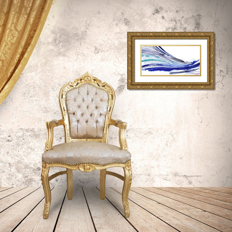 Wave Surge II Gold Ornate Wood Framed Art Print with Double Matting by Popp, Grace