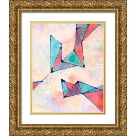 Lucent Shards II Gold Ornate Wood Framed Art Print with Double Matting by Douglas, Jamie