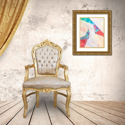 Lucent Shards III Gold Ornate Wood Framed Art Print with Double Matting by Douglas, Jamie
