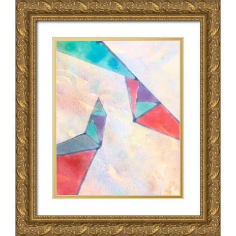 Lucent Shards III Gold Ornate Wood Framed Art Print with Double Matting by Douglas, Jamie