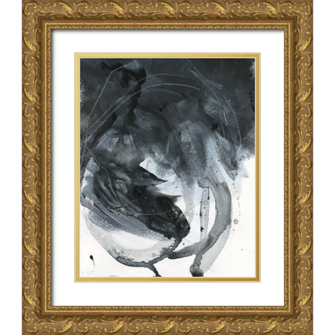 Broken Abstract I Gold Ornate Wood Framed Art Print with Double Matting by Parker, Jennifer Paxton