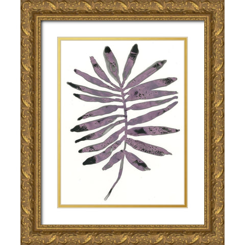 Foliage Fossil I Gold Ornate Wood Framed Art Print with Double Matting by Vess, June Erica