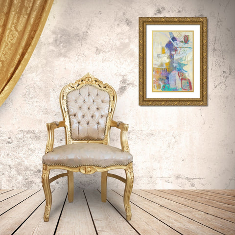 Pascal II Gold Ornate Wood Framed Art Print with Double Matting by Jachimiec, Sue