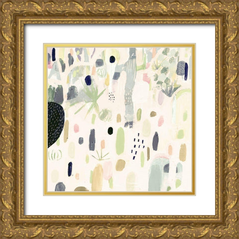 Saguaro Playground I Gold Ornate Wood Framed Art Print with Double Matting by Borges, Victoria