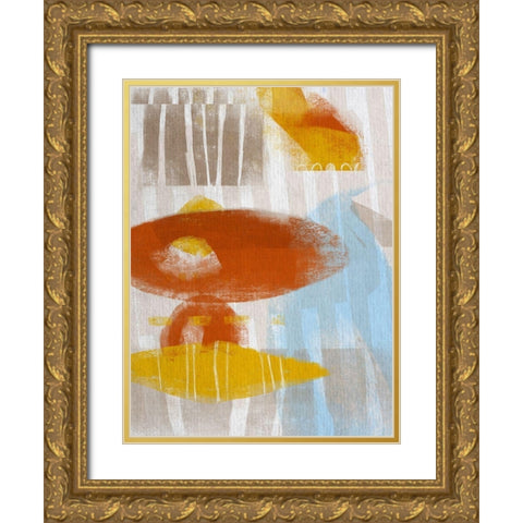 Calder I Gold Ornate Wood Framed Art Print with Double Matting by Deans, Karen