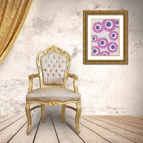 Pink Dream IV Gold Ornate Wood Framed Art Print with Double Matting by Deans, Karen