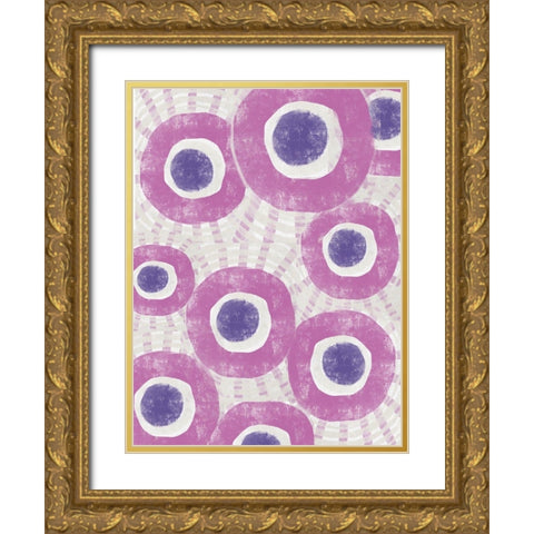 Pink Dream IV Gold Ornate Wood Framed Art Print with Double Matting by Deans, Karen