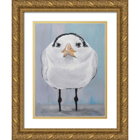 Nope Gold Ornate Wood Framed Art Print with Double Matting by Roll, Dlynn