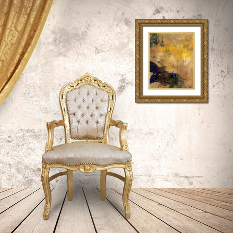 Amber Haze II Gold Ornate Wood Framed Art Print with Double Matting by Jasper, Sisa