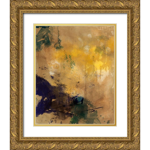Amber Haze II Gold Ornate Wood Framed Art Print with Double Matting by Jasper, Sisa