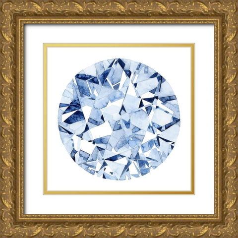 Diamond Drops II Gold Ornate Wood Framed Art Print with Double Matting by Popp, Grace