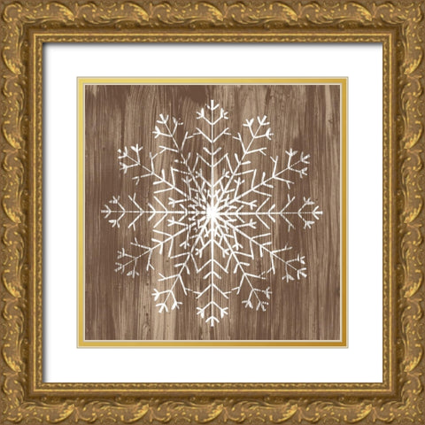 Barnwood Wonderland III Gold Ornate Wood Framed Art Print with Double Matting by Vess, June Erica