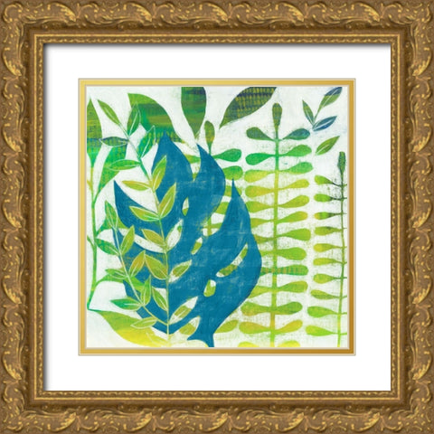 Emerald Amazon I Gold Ornate Wood Framed Art Print with Double Matting by Popp, Grace