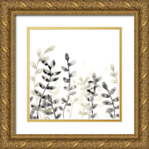 Liquid Stems IV Gold Ornate Wood Framed Art Print with Double Matting by Vess, June Erica
