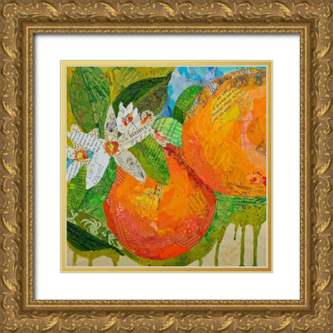 Florida Oranges Gold Ornate Wood Framed Art Print with Double Matting by St. Hilaire, Elizabeth