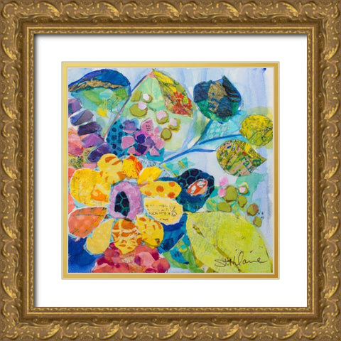Bold Blooms VI Gold Ornate Wood Framed Art Print with Double Matting by St. Hilaire, Elizabeth