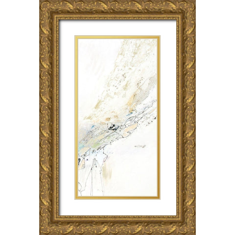 Seafoam Neutral IV Gold Ornate Wood Framed Art Print with Double Matting by Gardner, Jennifer