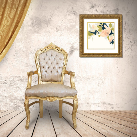 Floral Vale IV Gold Ornate Wood Framed Art Print with Double Matting by Vess, June Erica