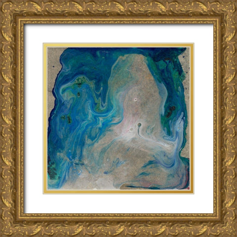 Barrier Island II Gold Ornate Wood Framed Art Print with Double Matting by Ludwig, Alicia
