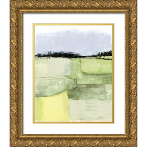 Pale Vista II Gold Ornate Wood Framed Art Print with Double Matting by Borges, Victoria