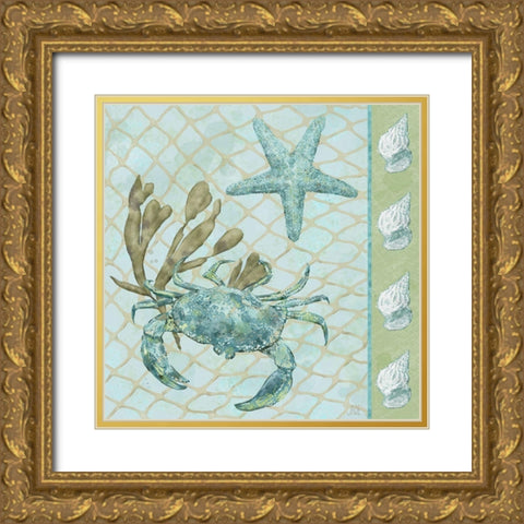 Under Sea II Gold Ornate Wood Framed Art Print with Double Matting by Reynolds, Jade