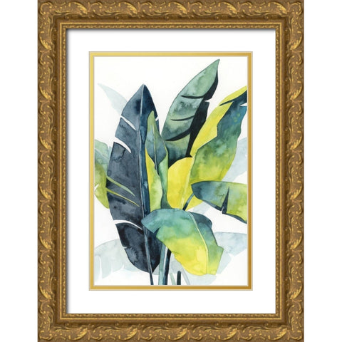 Sunset Palm Composition III Gold Ornate Wood Framed Art Print with Double Matting by Popp, Grace
