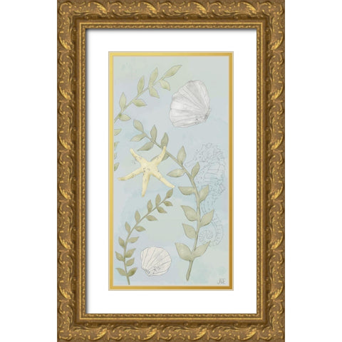 Water Gardens I Gold Ornate Wood Framed Art Print with Double Matting by Reynolds, Jade