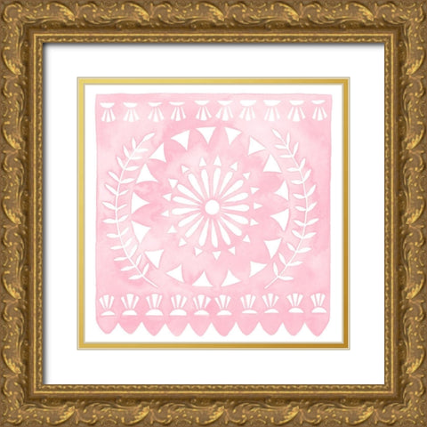 Dia de Fiesta I Gold Ornate Wood Framed Art Print with Double Matting by Popp, Grace