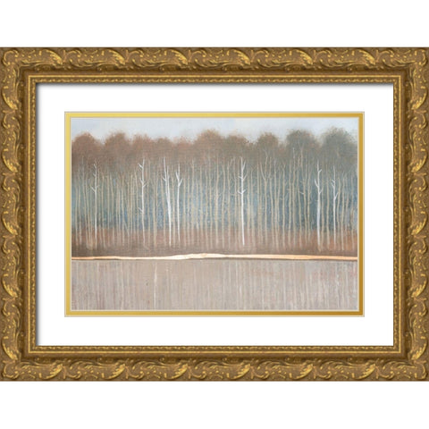 Along the River Bank II Gold Ornate Wood Framed Art Print with Double Matting by OToole, Tim