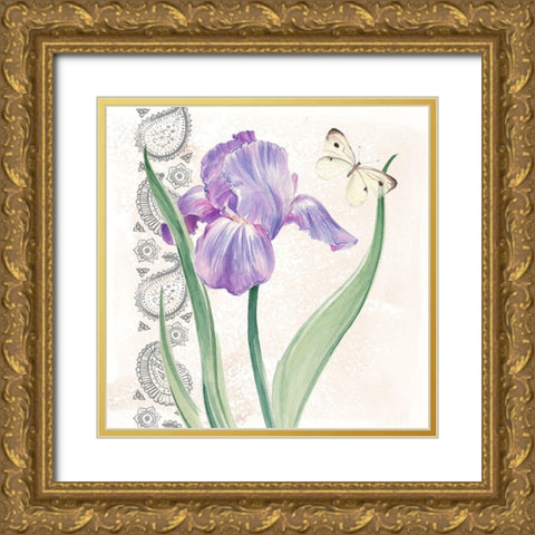 Flowers and Lace III Gold Ornate Wood Framed Art Print with Double Matting by Parker, Jennifer Paxton