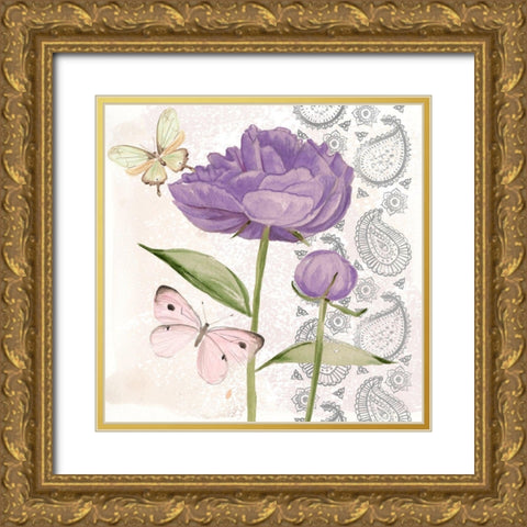 Flowers and Lace IV Gold Ornate Wood Framed Art Print with Double Matting by Parker, Jennifer Paxton
