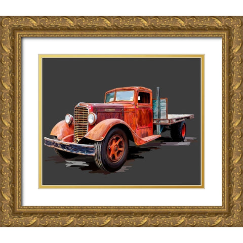 Vintage Truck I Gold Ornate Wood Framed Art Print with Double Matting by Kalina, Emily