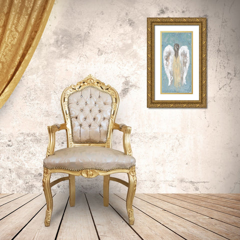 Fairy Angel II Gold Ornate Wood Framed Art Print with Double Matting by Reynolds, Jade