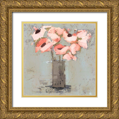 Pale Rustic Bouquet II Gold Ornate Wood Framed Art Print with Double Matting by Borges, Victoria