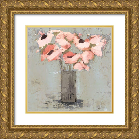 Pale Rustic Bouquet II Gold Ornate Wood Framed Art Print with Double Matting by Borges, Victoria