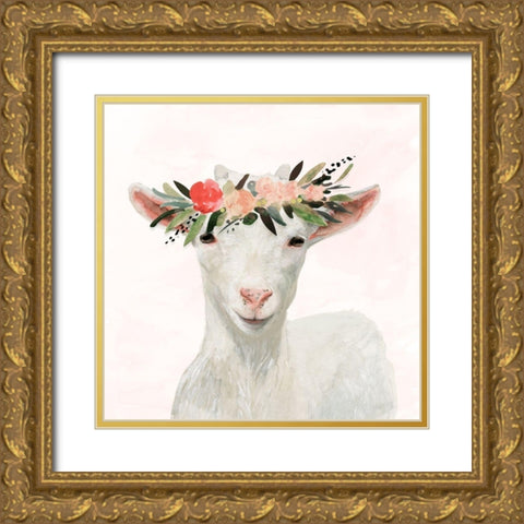 Spring on the Farm III Gold Ornate Wood Framed Art Print with Double Matting by Borges, Victoria