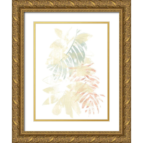 Pastel Tropics III Gold Ornate Wood Framed Art Print with Double Matting by Vess, June Erica
