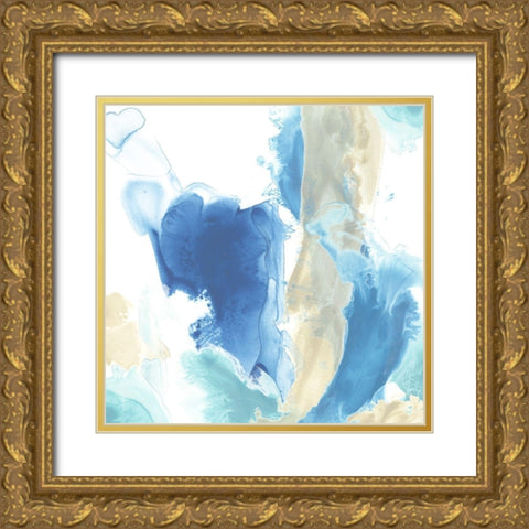 Sea Sway I Gold Ornate Wood Framed Art Print with Double Matting by Vess, June Erica