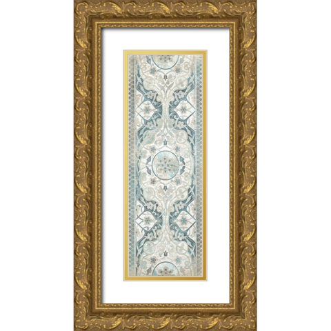 Vintage Persian Panel I Gold Ornate Wood Framed Art Print with Double Matting by Vess, June Erica