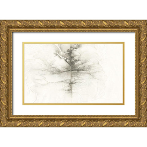 Infused Memory II Gold Ornate Wood Framed Art Print with Double Matting by Stramel, Renee W.
