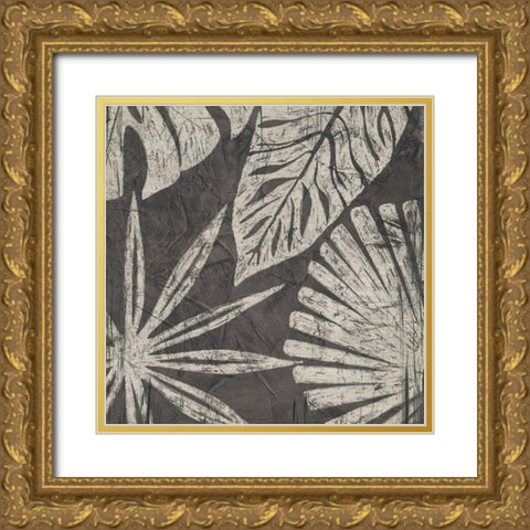 Tribal Palms IV Gold Ornate Wood Framed Art Print with Double Matting by Vess, June Erica
