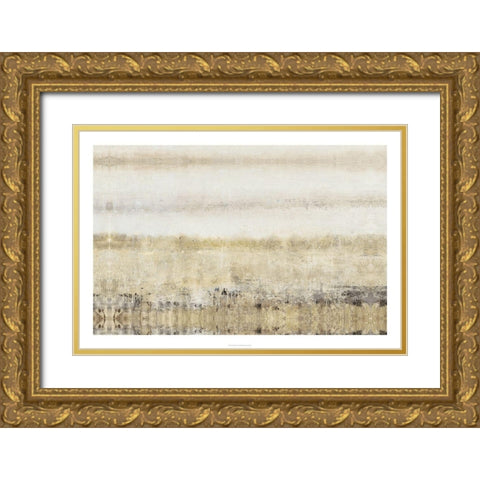 Subtle Meadow I Gold Ornate Wood Framed Art Print with Double Matting by OToole, Tim