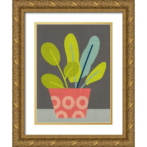 Clay Pot III Gold Ornate Wood Framed Art Print with Double Matting by Zarris, Chariklia