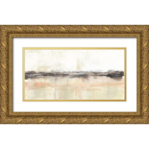 Umber Horizon I Gold Ornate Wood Framed Art Print with Double Matting by Goldberger, Jennifer
