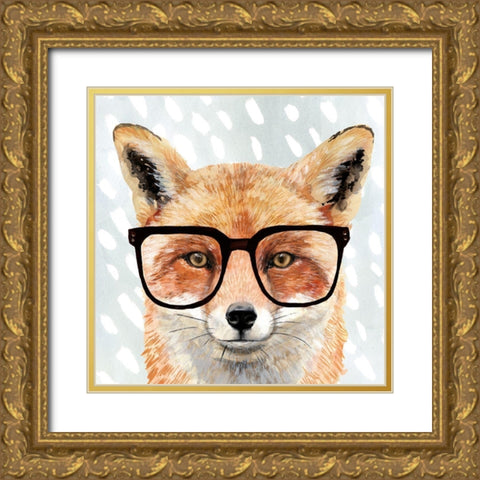 Four-eyed Forester I Gold Ornate Wood Framed Art Print with Double Matting by Borges, Victoria