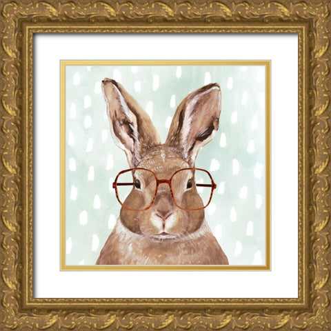 Four-eyed Forester III Gold Ornate Wood Framed Art Print with Double Matting by Borges, Victoria