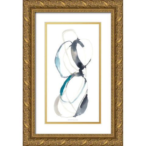 Coil II Gold Ornate Wood Framed Art Print with Double Matting by Goldberger, Jennifer