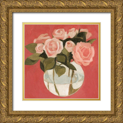 Bright Blooms I Gold Ornate Wood Framed Art Print with Double Matting by Scarvey, Emma