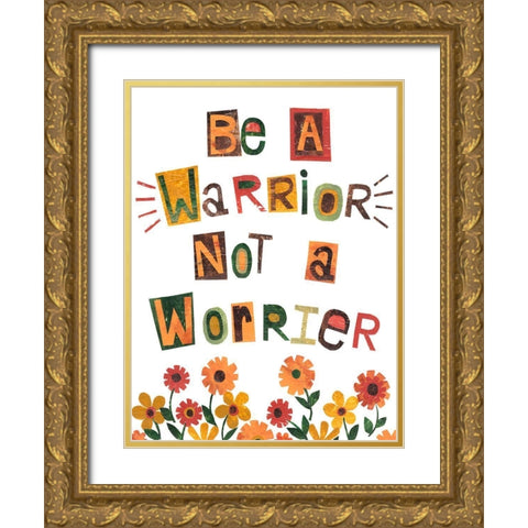 Positive Power I Gold Ornate Wood Framed Art Print with Double Matting by Moore, Regina