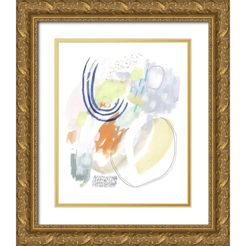 Double Dutch I Gold Ornate Wood Framed Art Print with Double Matting by Borges, Victoria